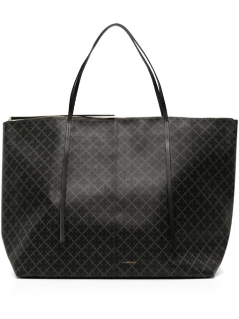 By Malene Birger Leesa monogram-print tote bag