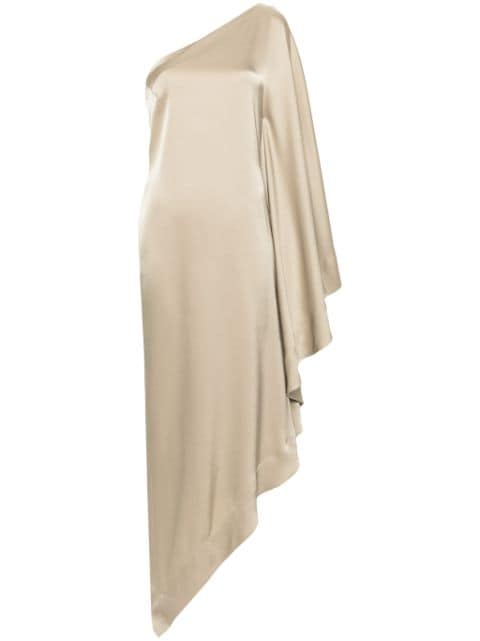 Alexandre Vauthier asymmetric satin midi dress